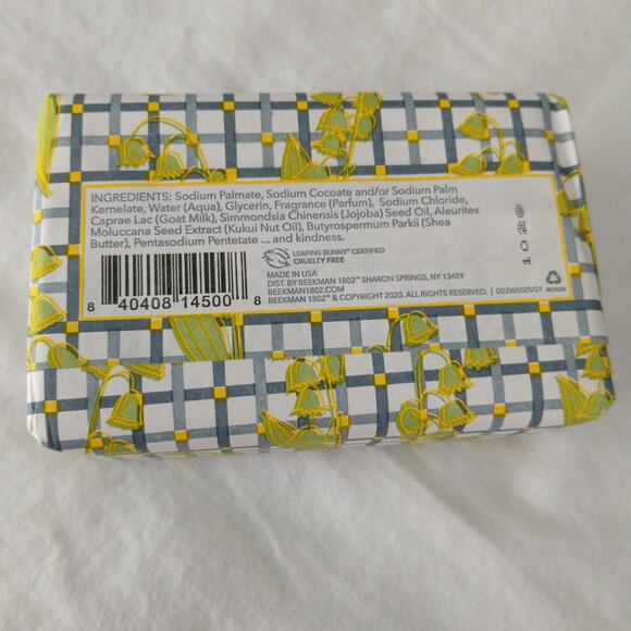 NEW Beekman 1802 Lily of the Valley Goat Milk Bar Soap 9oz MADE IN THE USA - Picture 3 of 5